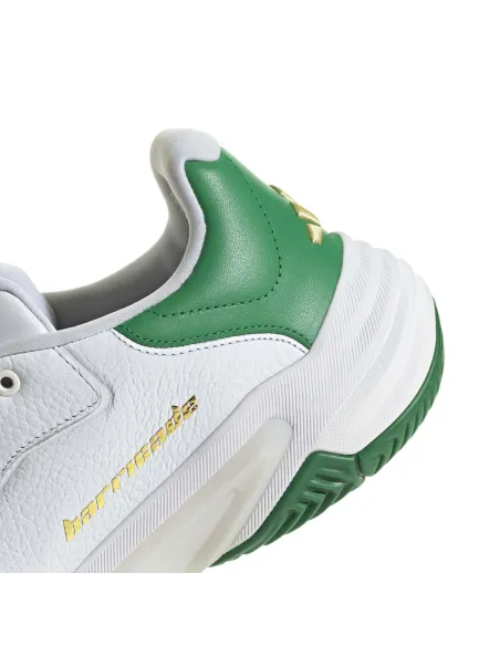 Adidas Barricade 13 Cuir Blanc/Vert JP7237 |Adidas BM SportTech |Chaussures de padel