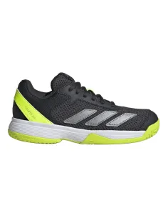 Adidas Courtflash Noir Junior JI2449 | |Chaussures de padel
