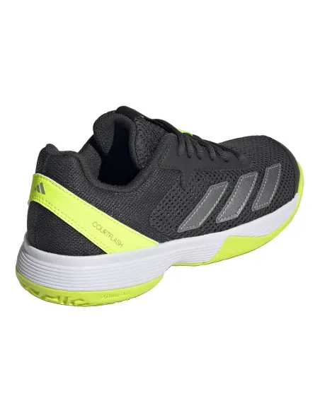 Adidas Courtflash Noir Junior JI2449 | |Chaussures de padel