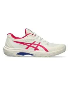 Asics Game FF Clay/OC Blanc/Rose Femme 1042A282 |ASICS |Chaussures de padel