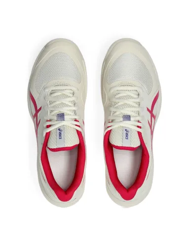 Asics Game FF Clay/OC Blanc/Rose Femme 1042A282 |ASICS |Chaussures de padel