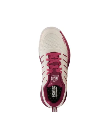 Raquette de padel Kswiss Ultra Court Blanc/Fuchsia Femme 94436647 |K SWISS |Chaussures de padel