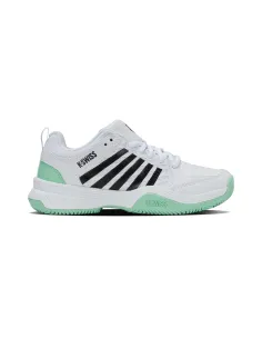 Kswiss Court Express 2 Clay White/Black/Green Women's 94429118 |K SWISS |Padel shoes