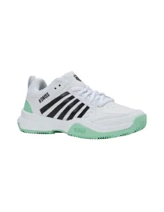 Kswiss Court Express 2 Clay White/Black/Green Women's 94429118 |K SWISS |Padel shoes 2