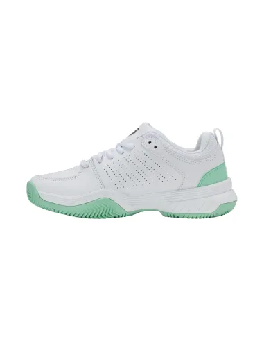 Kswiss Court Express 2 Clay Bianco/Nero/Verde Donna 94429118 |K SWISS |Scarpe da padel