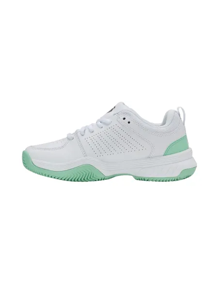 Kswiss Court Express 2 Clay Bianco/Nero/Verde Donna 94429118 |K SWISS |Scarpe da padel Kswiss Court Express 2 Clay Bianco/Nero/Verde Donna 94429118 |K SWISS |Scarpe da padel