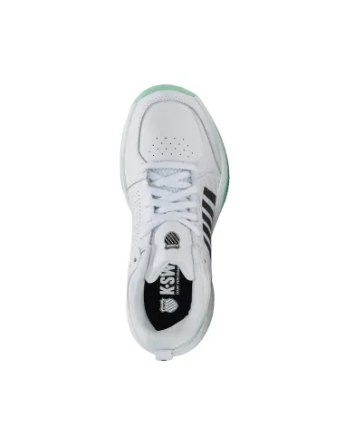 Kswiss Court Express 2 Clay Bianco/Nero/Verde Donna 94429118 |K SWISS |Scarpe da padel
