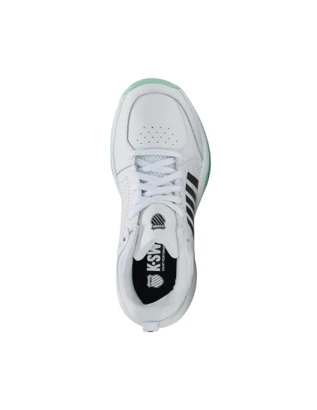Tênis Kswiss Court Express 2 Clay Branco/Preto/Verde Feminino 94429118 |K SWISS |Sapatilhas de padel Tênis Kswiss Court Express 2 Clay Branco/Preto/Verde Feminino 94429118 |K SWISS |Sapatilhas de padel
