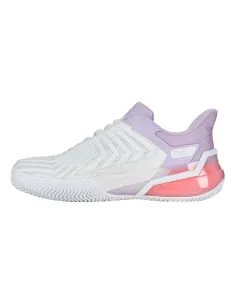Kswiss Ultra Shot 4 Clay 94438182 White Purple Women |K SWISS |Padel shoes 2