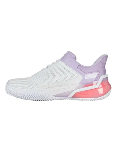 Kswiss Ultra Shot 4 Clay 94438182 White Purple Women |K SWISS |Padel shoes