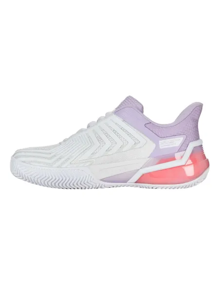 Kswiss Ultra Shot 4 Clay 94438182 Blanc Violet Femme |K SWISS |Chaussures de padel Kswiss Ultra Shot 4 Clay 94438182 Blanc Violet Femme |K SWISS |Chaussures de padel