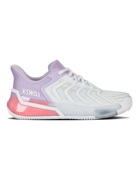 Kswiss Ultra Shot 4 Clay 94438182 Branco Roxo Feminino |K SWISS |Sapatilhas de padel Kswiss Ultra Shot 4 Clay 94438182 Branco Roxo Feminino |K SWISS |Sapatilhas de padel
