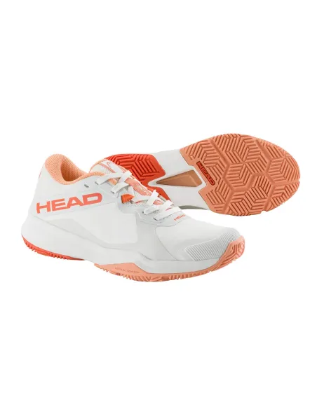 Head Motion Team Padel 274695 Blanc/Corail Femme |HEAD |Chaussures de padel