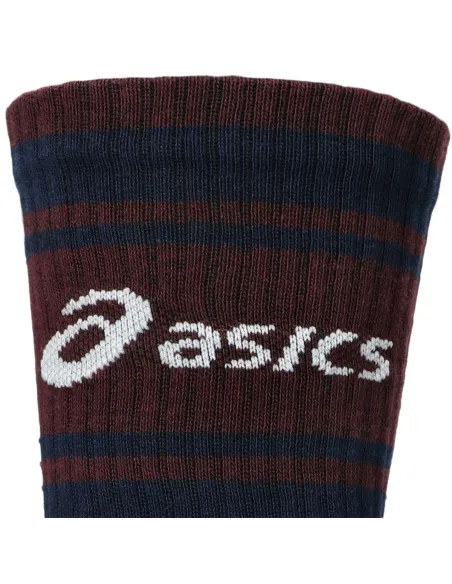 Pack 3 Chausettes Asics Logo Crew Sock Blanc/Bleu Marine |ASICS |Vêtements de padel