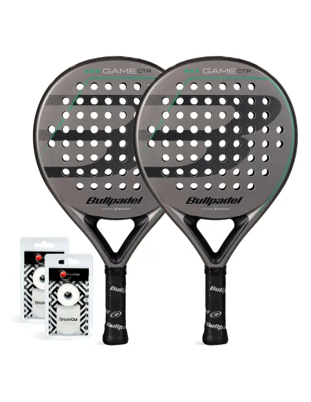 Pack Dúo Bullpadel Game Control Gris |BULLPADEL |Packs pádel