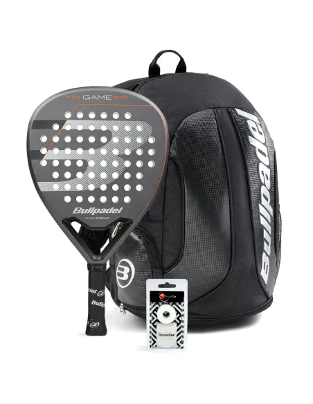 PACK BULLPADEL GAME POWER GREY MOCHILA AVANT |BULLPADEL |Padel packs
