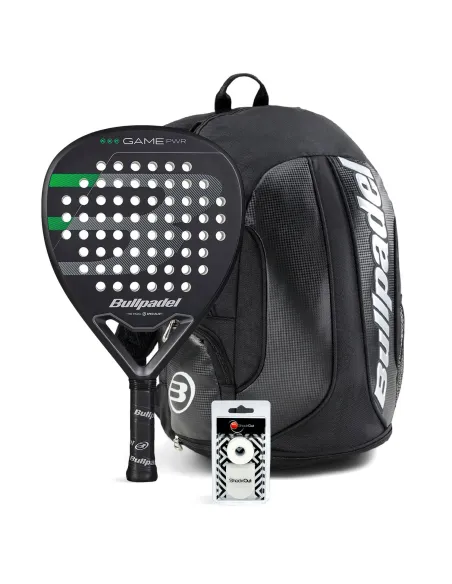 Pack Bullpadel Game Power Black Mochila Avant |BULLPADEL |Packs pádel