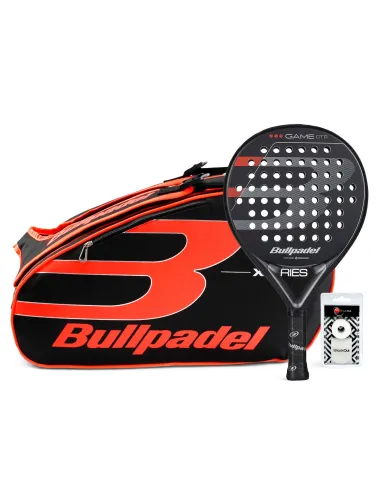 Pack Bullpadel Game Control Black Saco X-Series Orange |BULLPADEL |Padel packs