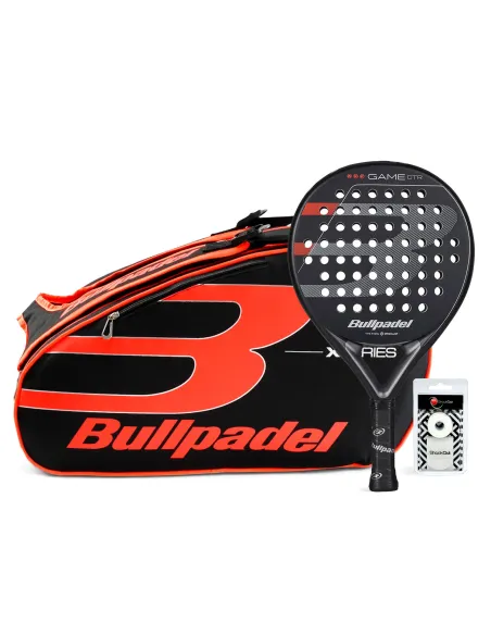 Pack Bullpadel Game Control Black Padelbag X-Series Orange |BULLPADEL |Padel packs