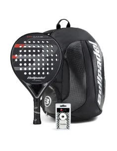 PACK BULLPADEL GAME CONTROL BLACK MOCHILA AVANT |BULLPADEL |Pacchetti da padel