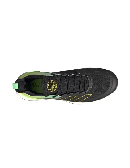 Adidas Adizero Ubersonic 4 Clay Preto Verde GY4004 |ADIDAS |Sapatilhas de padel