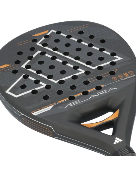Adidas Velara in fibra di vetro nera |ADIDAS |Racchette da padel