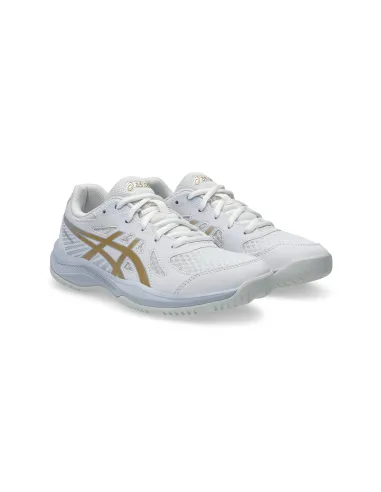 Asics Upcourt 6 Gs White/Gold Junior 1074A045 |ASICS |Padel shoes