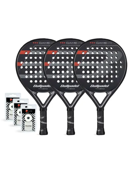 Tripack Bullpadel Game Control Preto |BULLPADEL |Padel packs