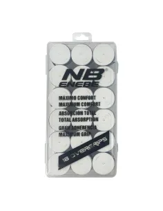 Caja de 18 Overgrips Enebe Blancos Lisos |ENEBE |Complementos pádel