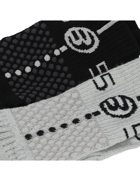 Pack 2 Uds Calcetín Bullpadel Bp25Pr Negro Gris |BULLPADEL |Calcetines
