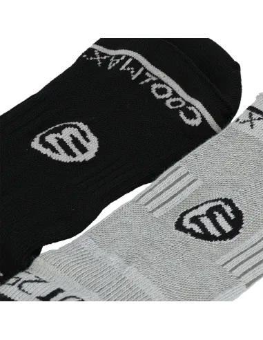 Pack 2 Uds Calcetín Bullpadel Bp25Prw Gris Negro |BULLPADEL |Ropa de pádel