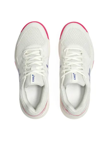Asics Gel-Dedicate 8 Clay Blanco Rosa Mujer 1042A255 |ASICS |Zapatillas de pádel
