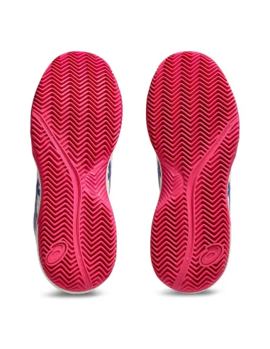 Asics Gel-Dedicate 8 Clay Blanc Rose Woman 1042A255 |ASICS |Chaussures de padel