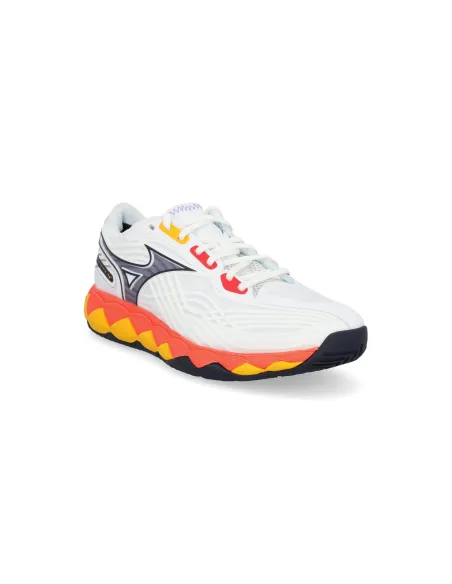 Mizuno Wave Enforce Tour 2 Ac 61Ga2500 Blanc/Corail/Citron |MIZUNO |Chaussures de padel