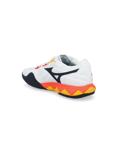 Mizuno Wave Enforce Tour 2 Ac 61Ga2500 Blanc/Corail/Citron |MIZUNO |Chaussures de padel