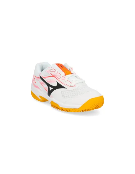 Mizuno Break Shot 5 Cc 61Gc2555 Junior White/Coral/Citrus |MIZUNO |Padel shoes