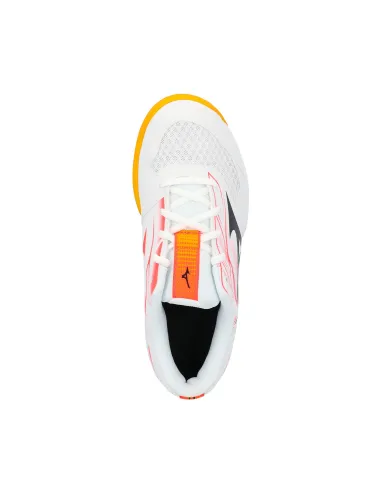 Mizuno Break Shot 5 Cc 61Gc2555 Junior Branco/Coral/Cítrico |MIZUNO |Sapatilhas de padel