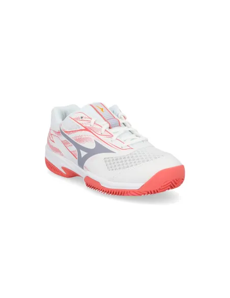 Mizuno Break Shot 5 Cc 61Gc2555 Junior Blanco/Coral |MIZUNO |Sapatilhas de padel