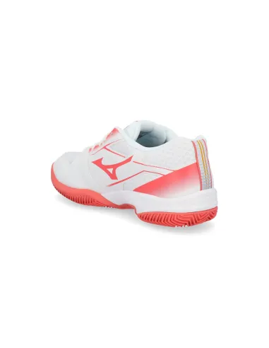 Mizuno Break Shot 5 Cc 61Gc2555 Junior Blanco/Coral |MIZUNO |Sapatilhas de padel