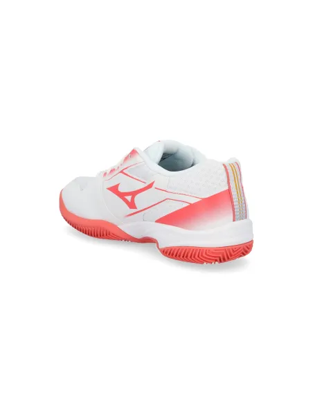 Mizuno Break Shot 5 Cc Blanc Rose Junior 61Gc2555 |MIZUNO |Chaussures de padel