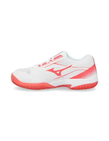 Mizuno Break Shot 5 Cc Blanc Rose Junior 61Gc2555 |MIZUNO |Chaussures de padel