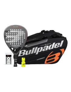 Pack Bullpadel Game Pwr Grigio Borsone Nero/Arancione Dry Grip | Time2Padel