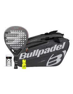 Pack Bullpadel Game Pwr Gris Padelbag Gris Naranja Dry Grip | Time2Padel