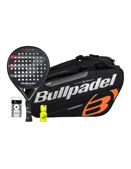 Pack Bullpadel Game Ctr Saco Preto Dry Grip | Time2Padel