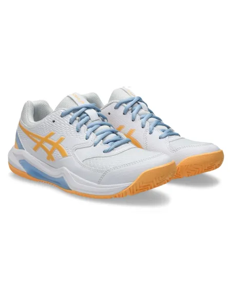 Asics Gel 8 Padel Bianco Arancio Donna 1042A241 |ASICS |Scarpe da padel