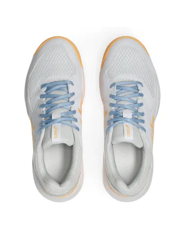 Asics Gel-Dedicate 8 Pádel Blanco Naranja Mujer 1042A241 |ASICS |Zapatillas de pádel