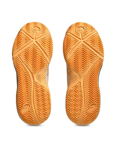 Asics Gel-Dedicate 8 Pádel Blanco Naranja Mujer 1042A241 |ASICS |Zapatillas de pádel
