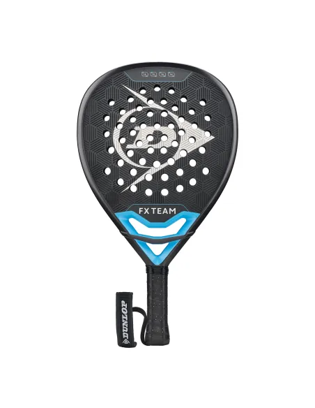 Pala De Padel Dunlop Fx Team Gun Metal/Cyan/Metallic | Time2Padel 
