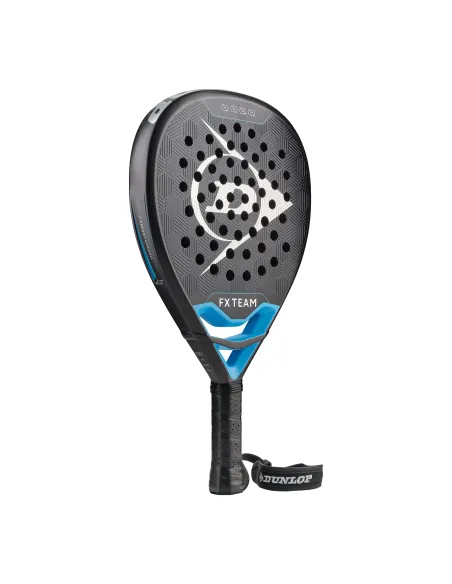Pala De Padel Dunlop Fx Team Gun Metal/Cyan/Metallic | Time2Padel 