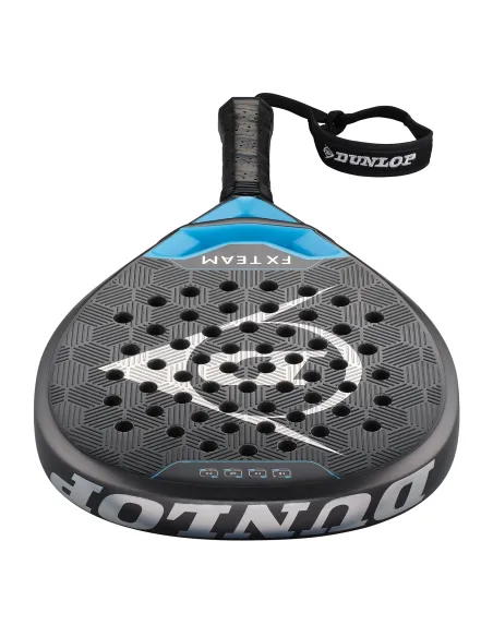 Pala De Padel Dunlop Fx Team Gun Metal/Cyan/Metallic | Time2Padel 